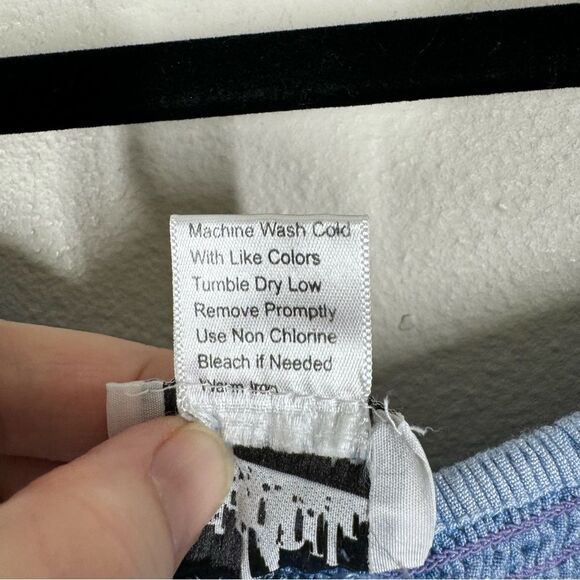 Metropolitan Tank Top Sleeveless Blue Embroidered Rayon Fairy Womens Size Medium - Picture 5 of 8